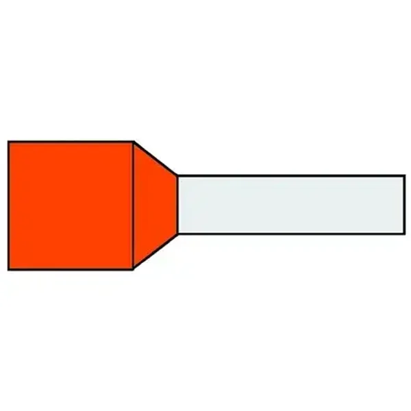 Ratio geïsoleerde adereindhuls 4mm² oranje