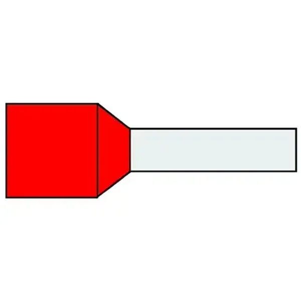 Ratio geïsoleerde adereindhuls 1mm² rood