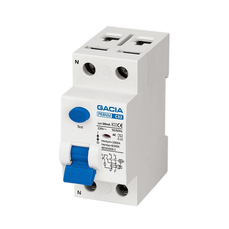Gacia/SEP aardlekschakelaar 30mA 1P+N