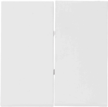 Kopp schakelwip dubbel - HK07 mat wit