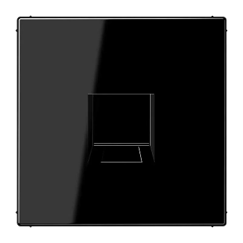 Jung afdekplaat modular jack 1V - LS990 zwart