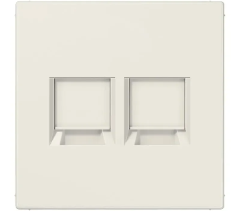 Jung afdekplaat modular jack 2V - LS990 creme