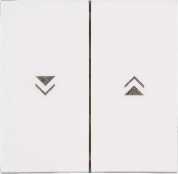 Kopp schakelwip jaloezie met pijlsymbolen - HK07 helder wit