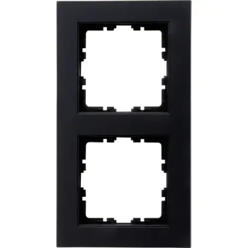 Kopp afdekraam 2V - HK07 mat zwart