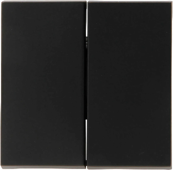 Kopp schakelwip dubbel - HK07 mat zwart