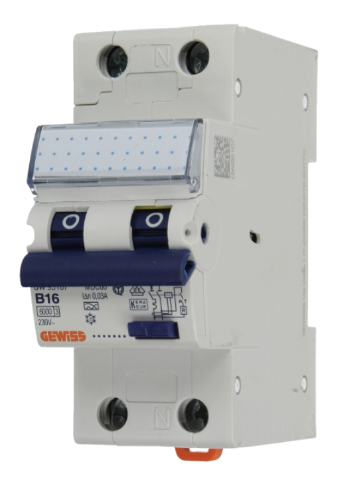 Gewiss aardlekautomaat B16 300mA 1P+N