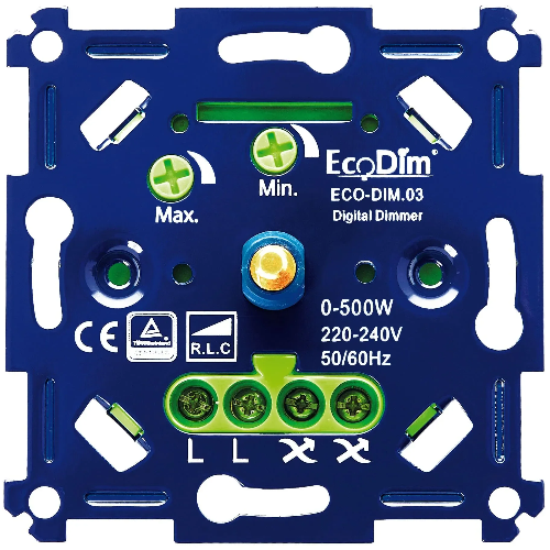 Eco led dimmer universeel 500W fase aan- en afsnijding