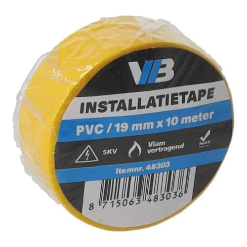 VCB installatie tape geel