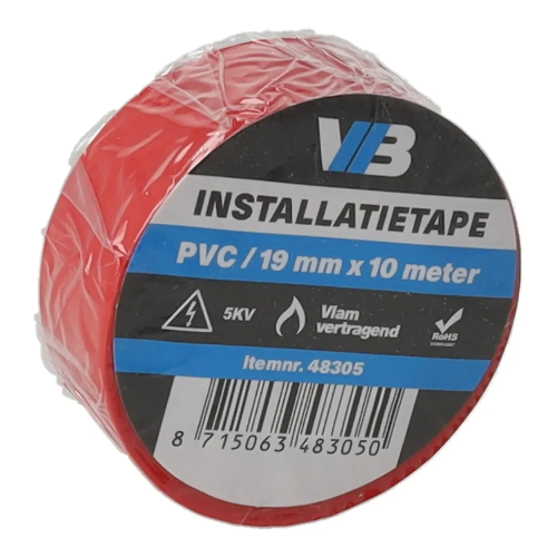 VCB installatie tape rood