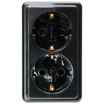 Kopp opbouw wcd 2V zwart