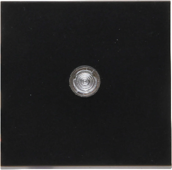 Kopp schakelwip met controle lens - HK07 mat zwart