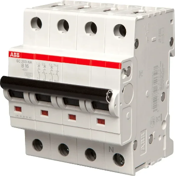 ABB installatieautomaat B-karak 3P+N