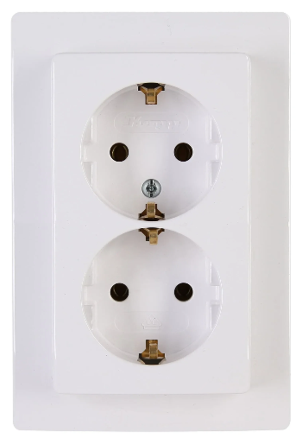 Kopp wcd met randaarde 2V - HK05 arctic wit