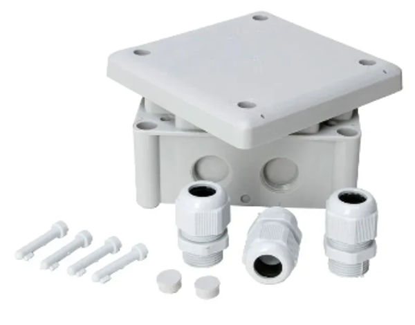 Kopp kabeldoos IP54 doordruk 85x85x440 mm met lasklemmen