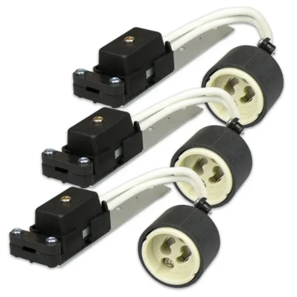 Nova GU10 fitting met beugel voor spotjes 3 stuks