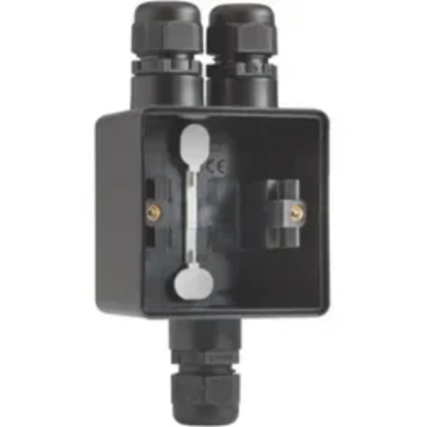 Niko Hydro 1V opbouwdoos met 3xM20 wartel zwart