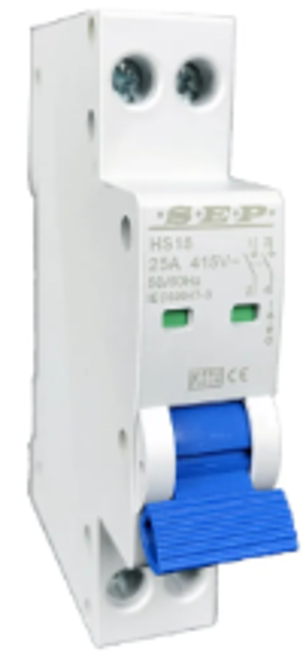Gacia/SEP hoofdschakelaar 40A 2P 1 modules