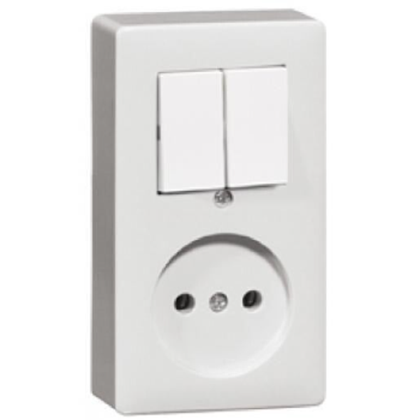 Peha opbouw wcd + serieschakelaar creme