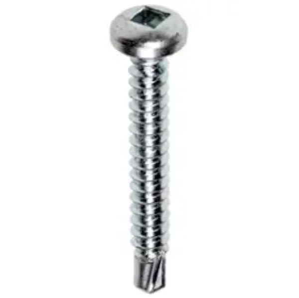 Fischer zelfborende boorschroef 4,2mm vierkant bolkop verzinkt