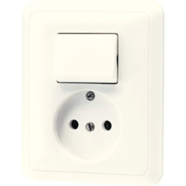 Jung inbouw wcd zonder randaarde + wisselschakelaar - CD500 creme