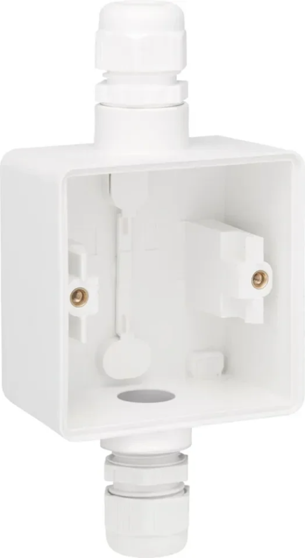 Niko Hydro 1V opbouwdoos met 2xM20 wartel wit