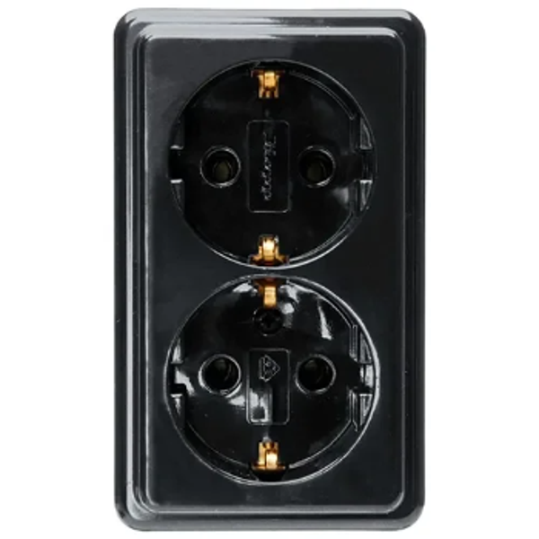 Kopp opbouw wcd 2V zwart