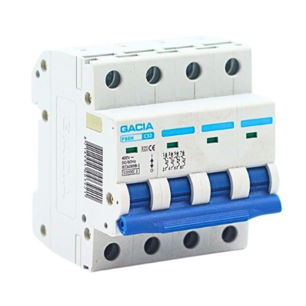 Gacia aardlekautomaat C-karak 300mA 3P+N