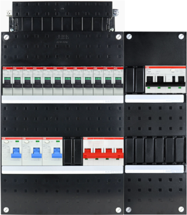 ABB 3-fase groepenkast SN201 - 12 groepen met PV 3-fase