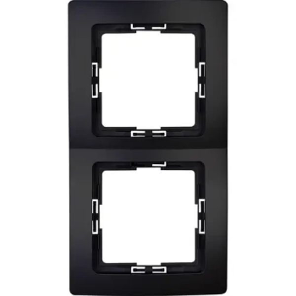 Kopp afdekraam 2V - HK05 mat zwart