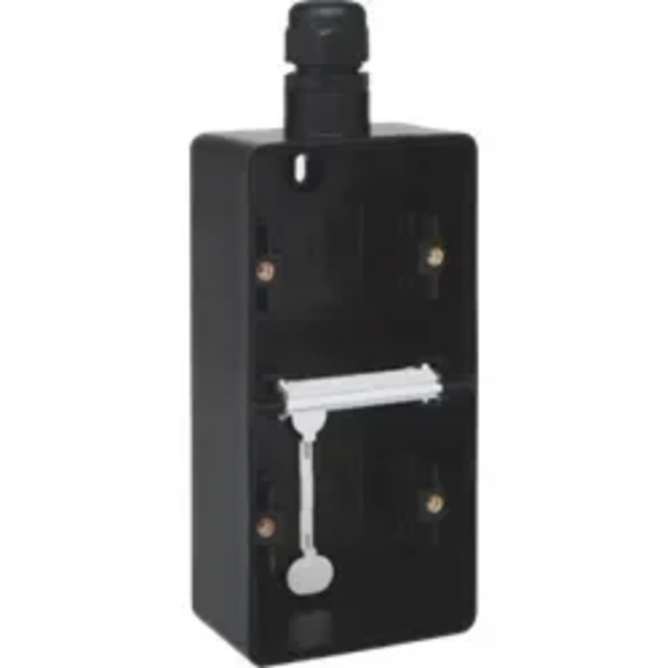 Niko Hydro 2V opbouwdoos verticaal met 1xM20 wartel zwart