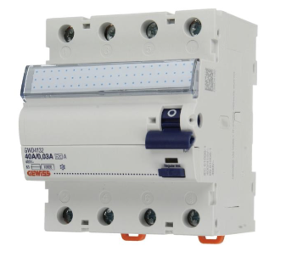 Gewiss aardlekschakelaar 40A 3P+N