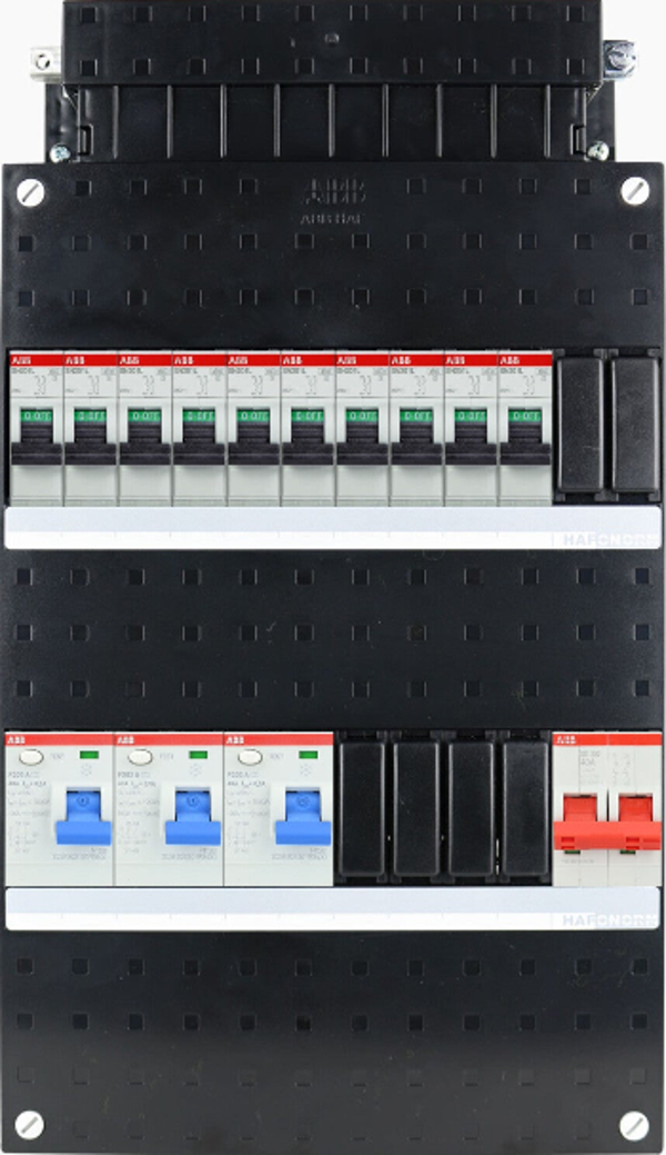 ABB 1-fase groepenkast SN201 220x330 10 groepen