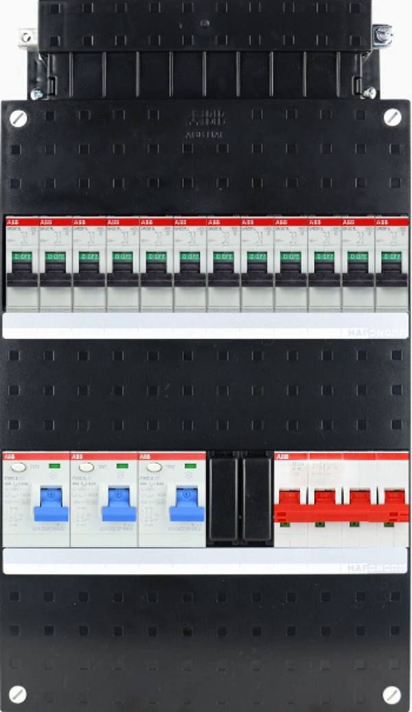 ABB 3-fase groepenkast SN201 220x330 12 groepen