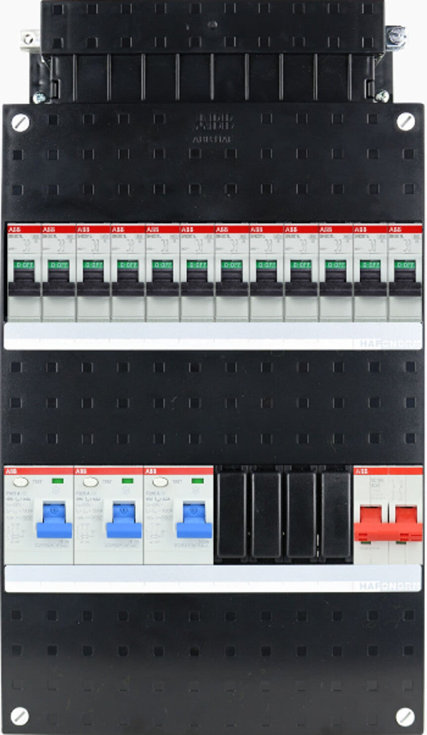 ABB 1-fase groepenkast SN201 220x330 12 groepen