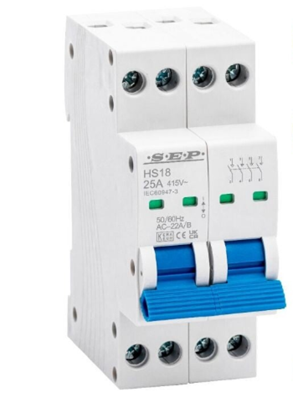 Gacia/SEP hoofdschakelaar 40A 4P 2 modules