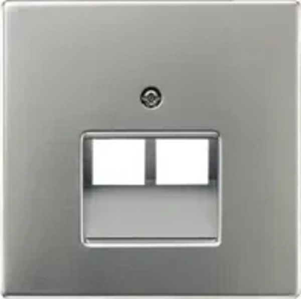 Jung afdekplaat UAE 2V  - LS990 edelstaal