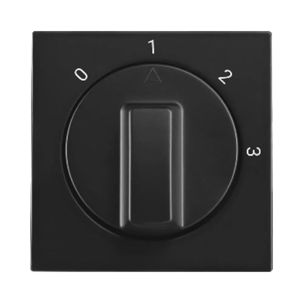 Ion afdekplaat 3-standenschakelaar met 0 - V1/J1 mat zwart