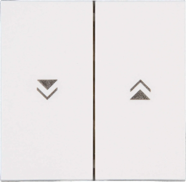 Kopp schakelwip jaloezie met pijlsymbolen - HK07 helder wit