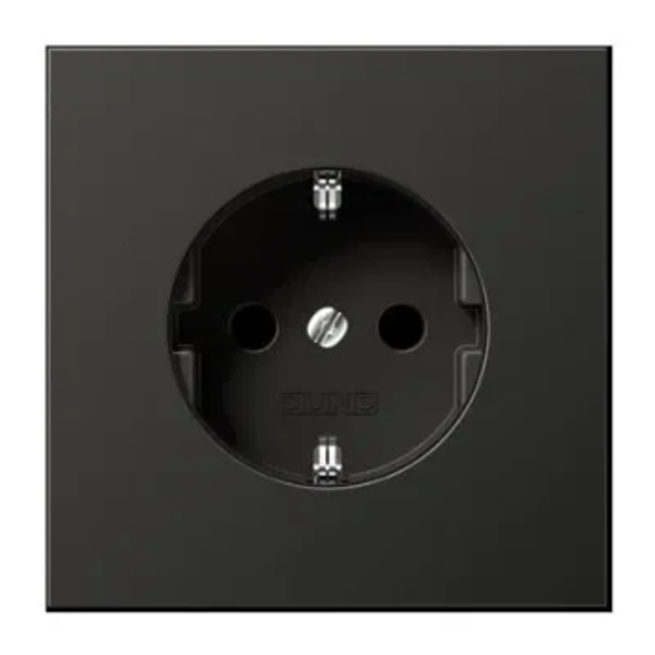 Jung wcd met randaarde 1V + aanraakbeveiliging - LS990 antraciet