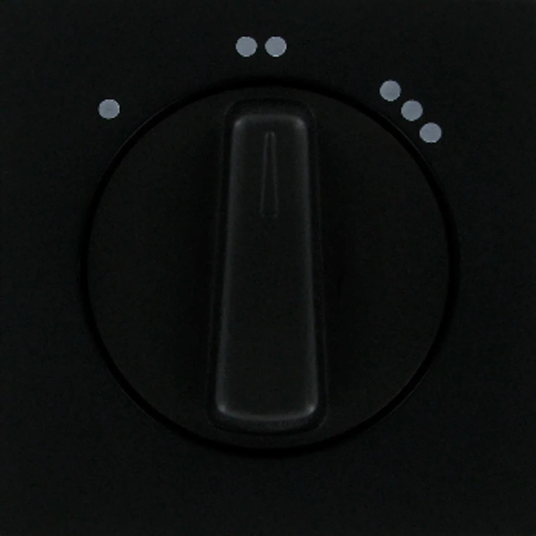 Kopp afdekplaat 3-standenschakelaar - HK07 mat zwart