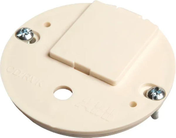 ABB centaaldoos deksel rond met kroonsteen 71mm