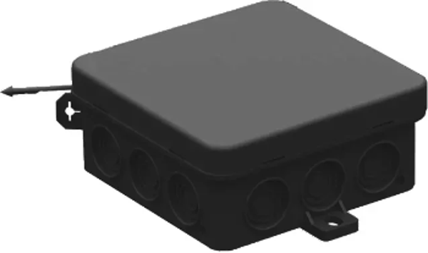 Kopp kabeldoos 85x85x40 zwart