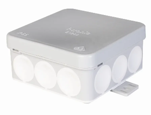 Kopp kabeldoos IP55 doordruk 80x80x37mm