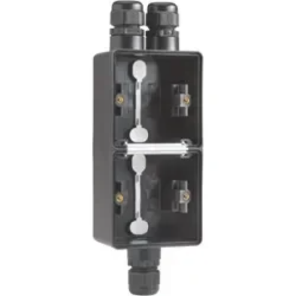 Niko Hydro 2V opbouwdoos verticaal met 3xM20 wartel zwart