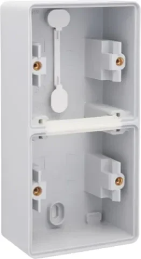 Niko Hydro 2V opbouwdoos met 2x soepele ingang grijs