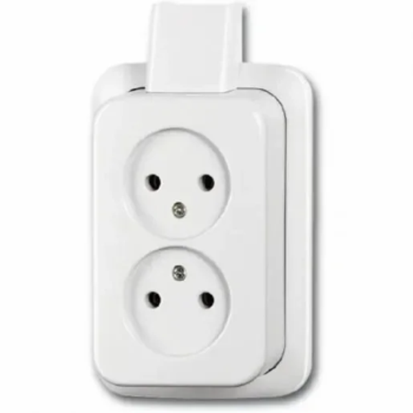 Busch Jaeger opbouw wcd 2V wit