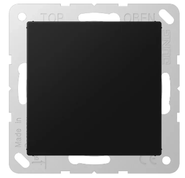 Jung blindplaat - A550 mat zwart