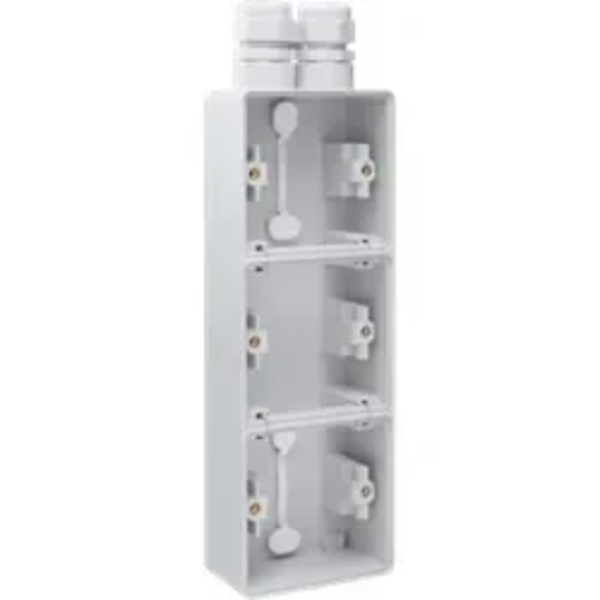 Niko Hydro 3V opbouwdoos verticaal met 2xM20 wartel grijs