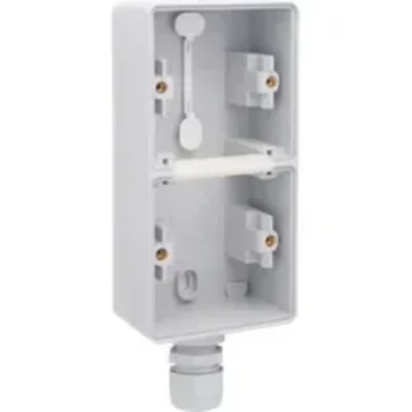 Niko Hydro 2V opbouwdoos verticaal met 1xM20 wartel grijs