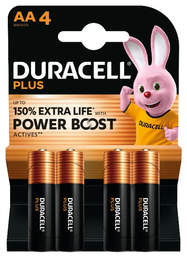 Duracell power plus 4x AA 1,5V